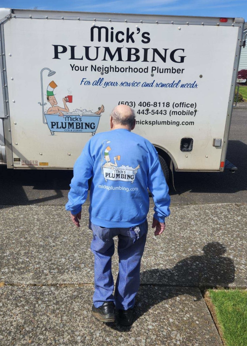 Micks Plumbings Oldest Customer with a 100 Year-Old Functional Shower Valve